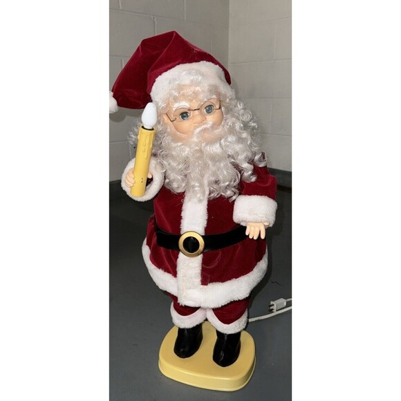 Vintage Matrix Christmas Motionette Santa Claus Doll Electric Lights 1992 Works - Picture 1 of 4